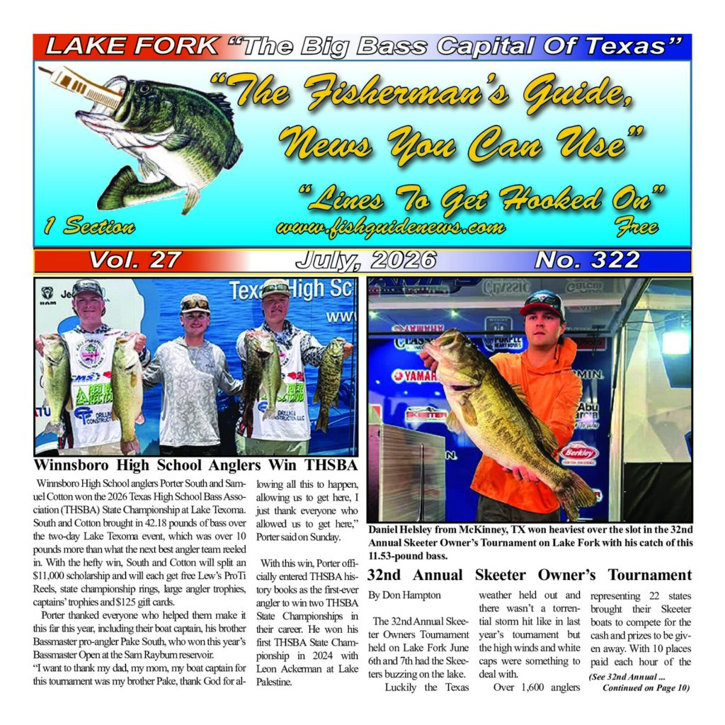 Fisherman's Guide News July cover