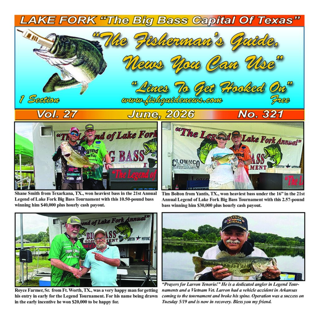 Fisherman's Guide News June cover